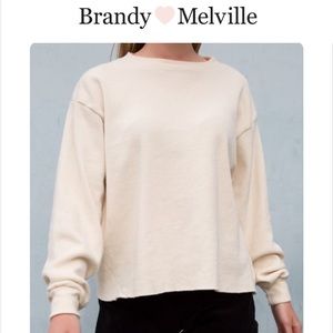 NWT Brandy Melville Gretchen Top Cream OS